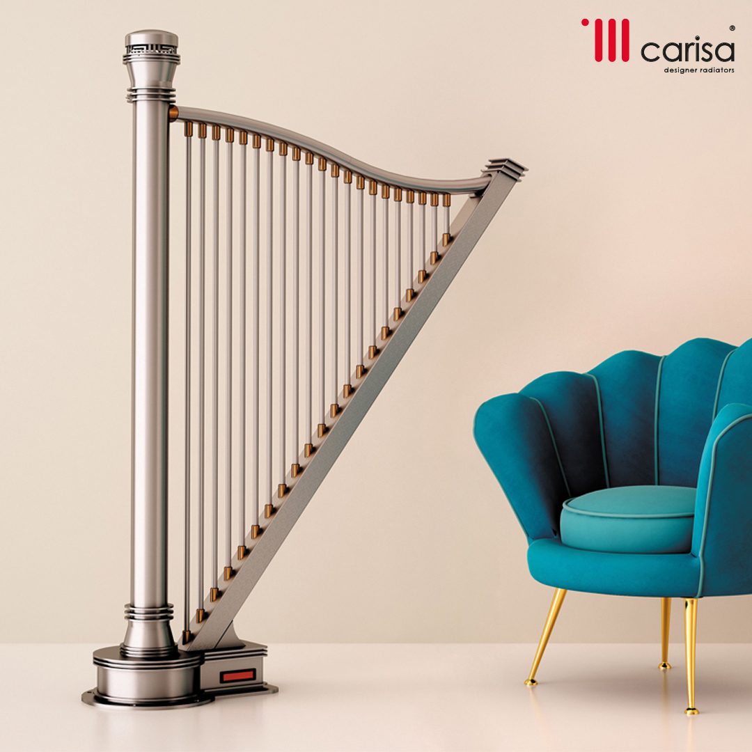 Carisa Adagio Stainless Steel Harp Designer Radiator 2000H x 1150W | CUSTOM MADE