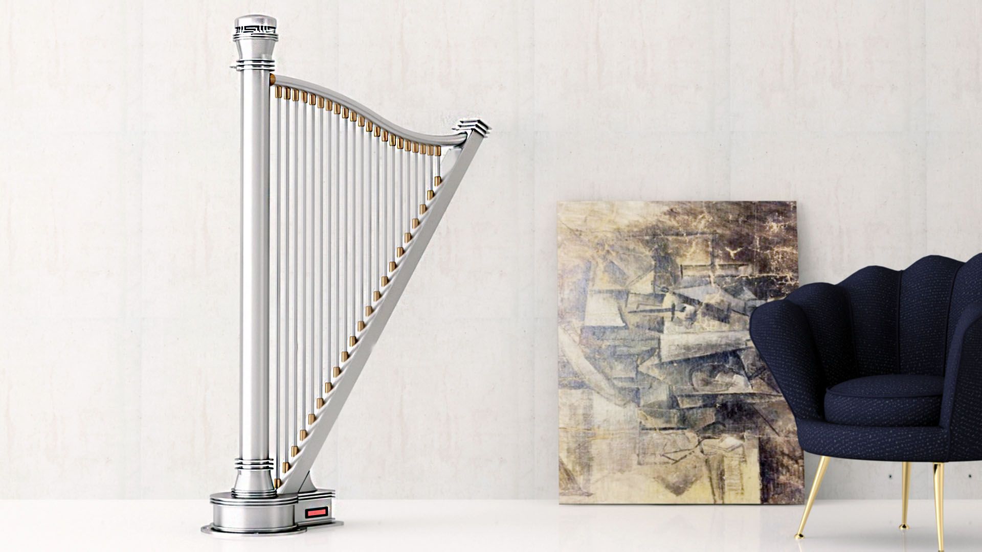 Carisa Adagio Stainless Steel Harp Designer Radiator 2000H x 1150W | CUSTOM MADE