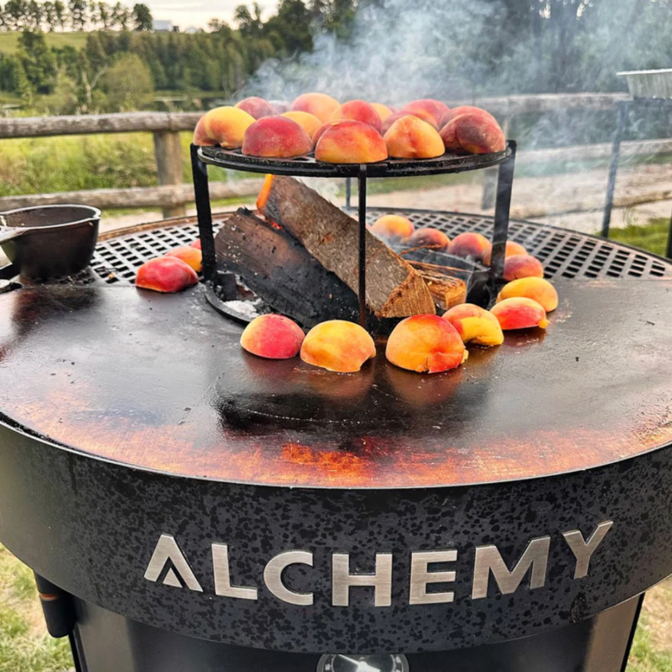 Alchemy 24" Smoker, Grill, & Plancha 3 - in - 1 Black in Black