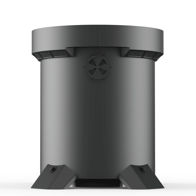 Alchemy 24" Smoker, Grill, & Plancha 3 - in - 1 Black in Black