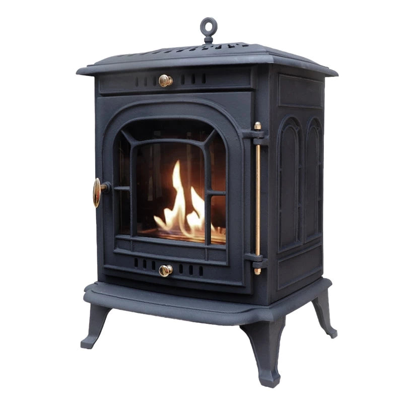 ScandiFlames Altar Cast Iron Freestanding Bioethanol Fireplace