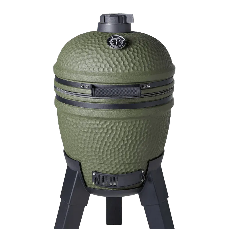 Moddern Kamado with Aluminum Base and Legs - outdoor grill - Ice Cold Spice | Olive Green and Black (Base & Legs)