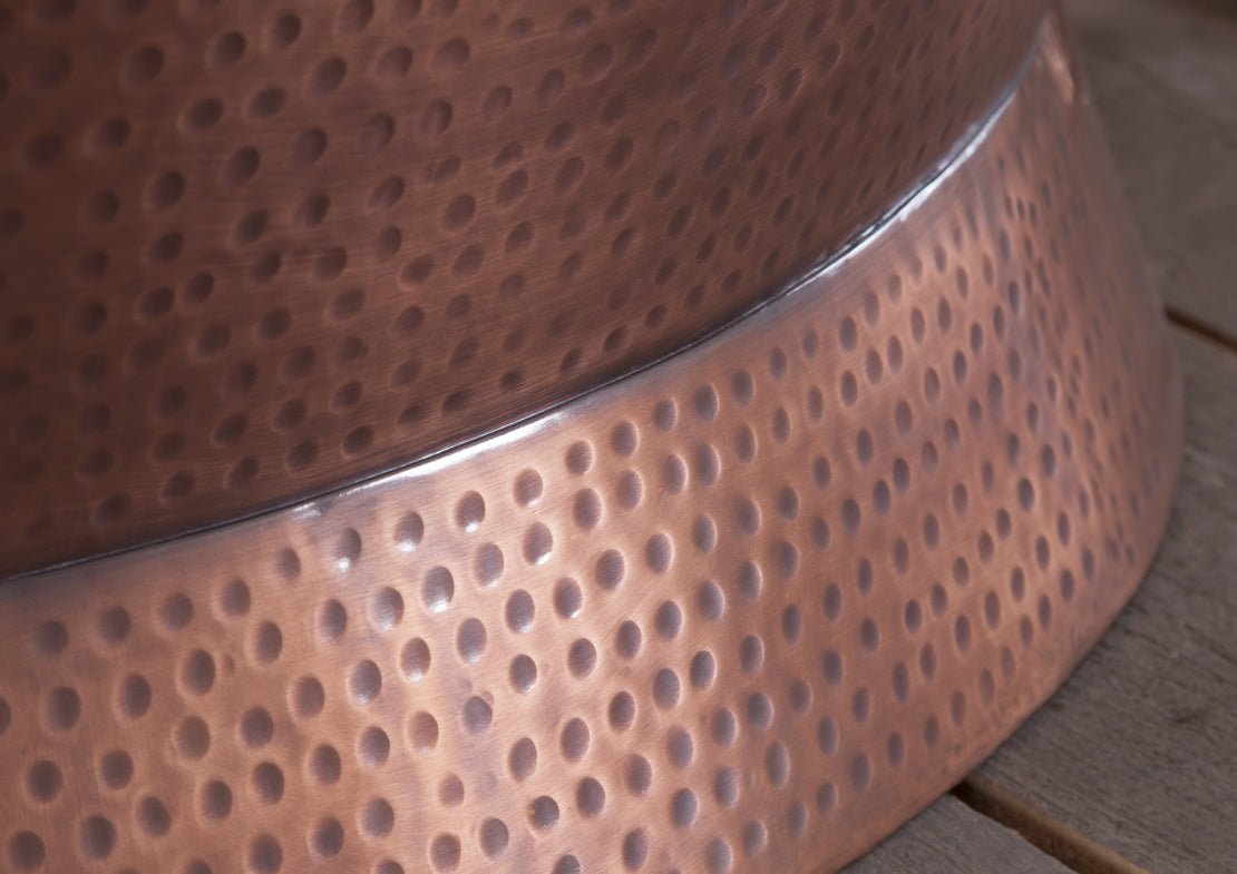 Hurlingham Baignoire Hammered Copper Freestanding Bath - Ice Cold Spice | Copper