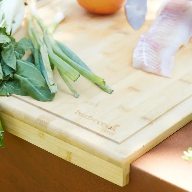 Barbecook Bamboo Cutting Board with Groove for Nestor World in Light Wood Brown