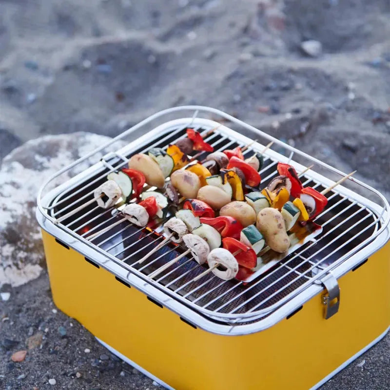 Barbecook Carlo Charcoal Table Grill in Chili Pepper