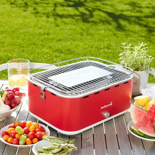 Barbecook Carlo Charcoal Table Grill in Chili Pepper