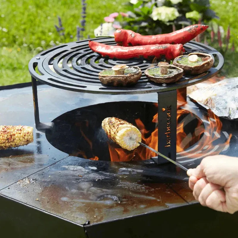 Barbecook Dynamic Centre Stand and Elevated Grill in Steel