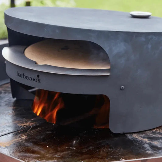 Barbecook Dynamic Centre Wood Fired Pizza Oven in Black Stainless Steel