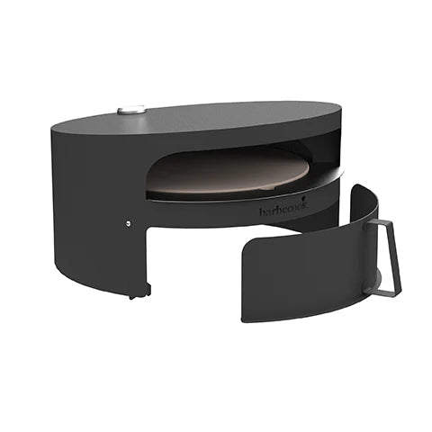Barbecook Dynamic Centre Wood Fired Pizza Oven in Black Stainless Steel