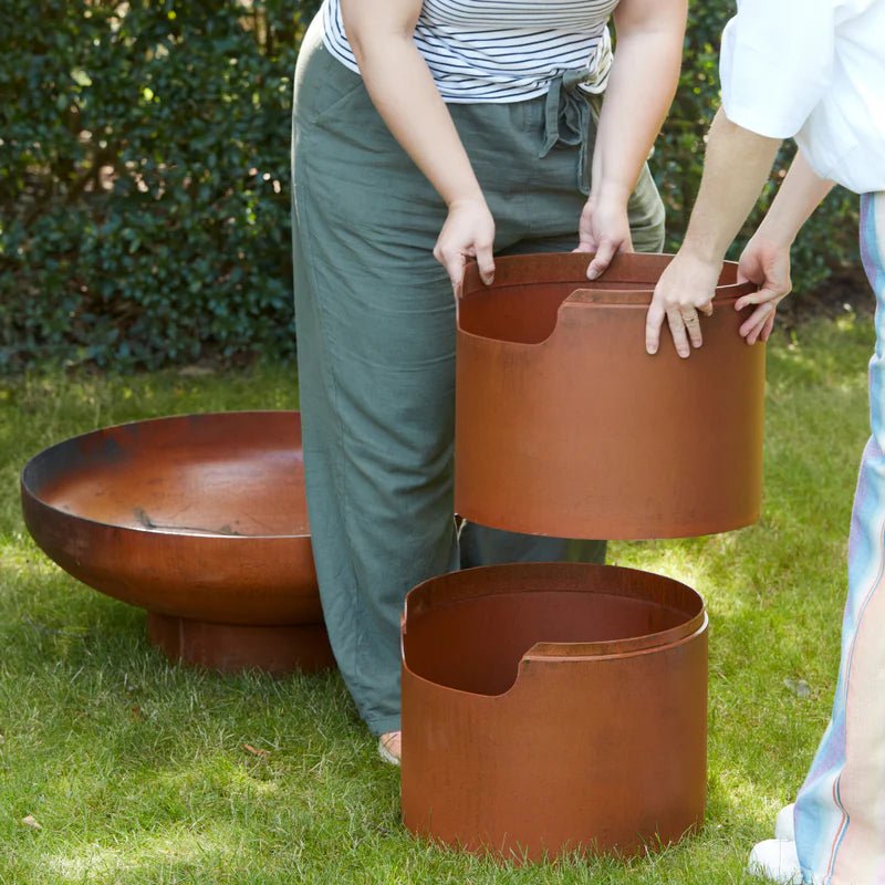 Barbecook Jack Pro 75cm Corten Plancha Grill in Corten Steel