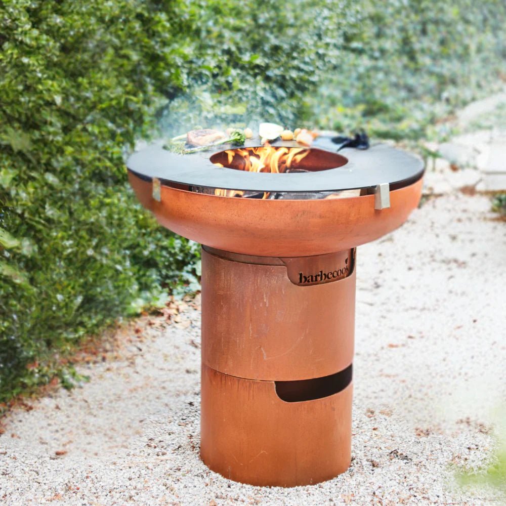 Barbecook Jack Pro 75cm Corten Plancha Grill in Corten Steel