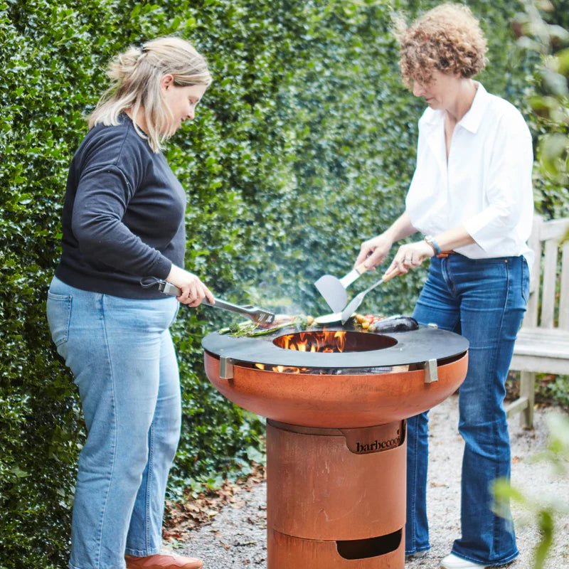 Barbecook Jack Pro 75cm Corten Plancha Grill in Corten Steel