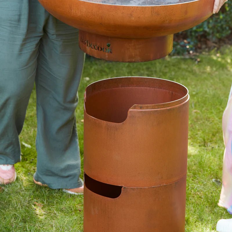 Barbecook Jack Pro 75cm Corten Plancha Grill in Corten Steel