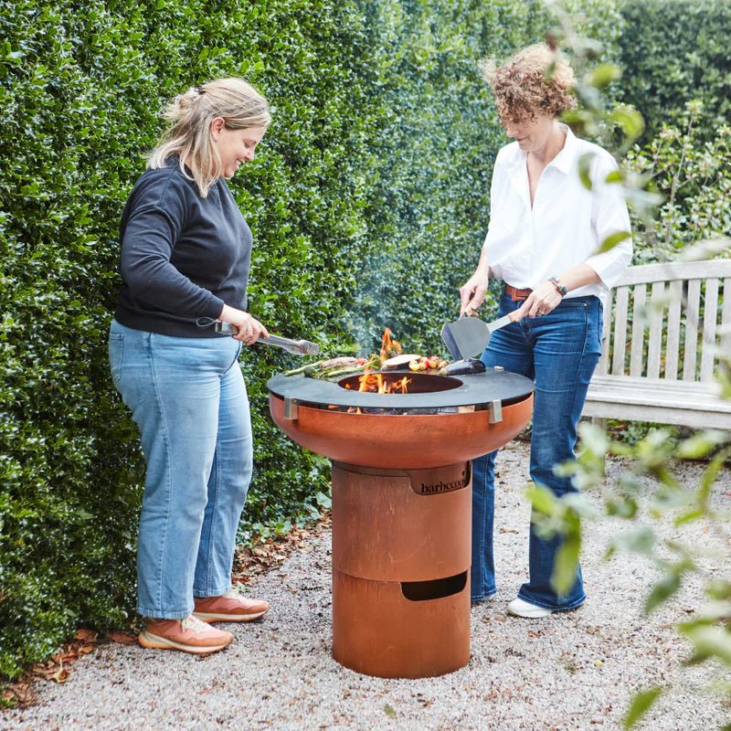 Barbecook Jack Pro 75cm Corten Plancha Grill in Corten Steel
