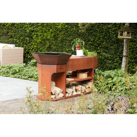 Barbecook Nestor Island in Corten Steel in Corten Steel