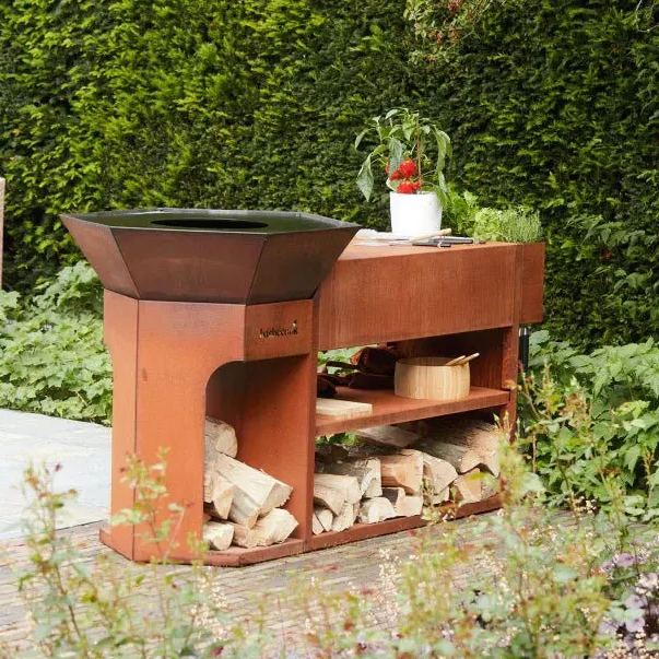 Barbecook Nestor Island in Corten Steel in Corten Steel