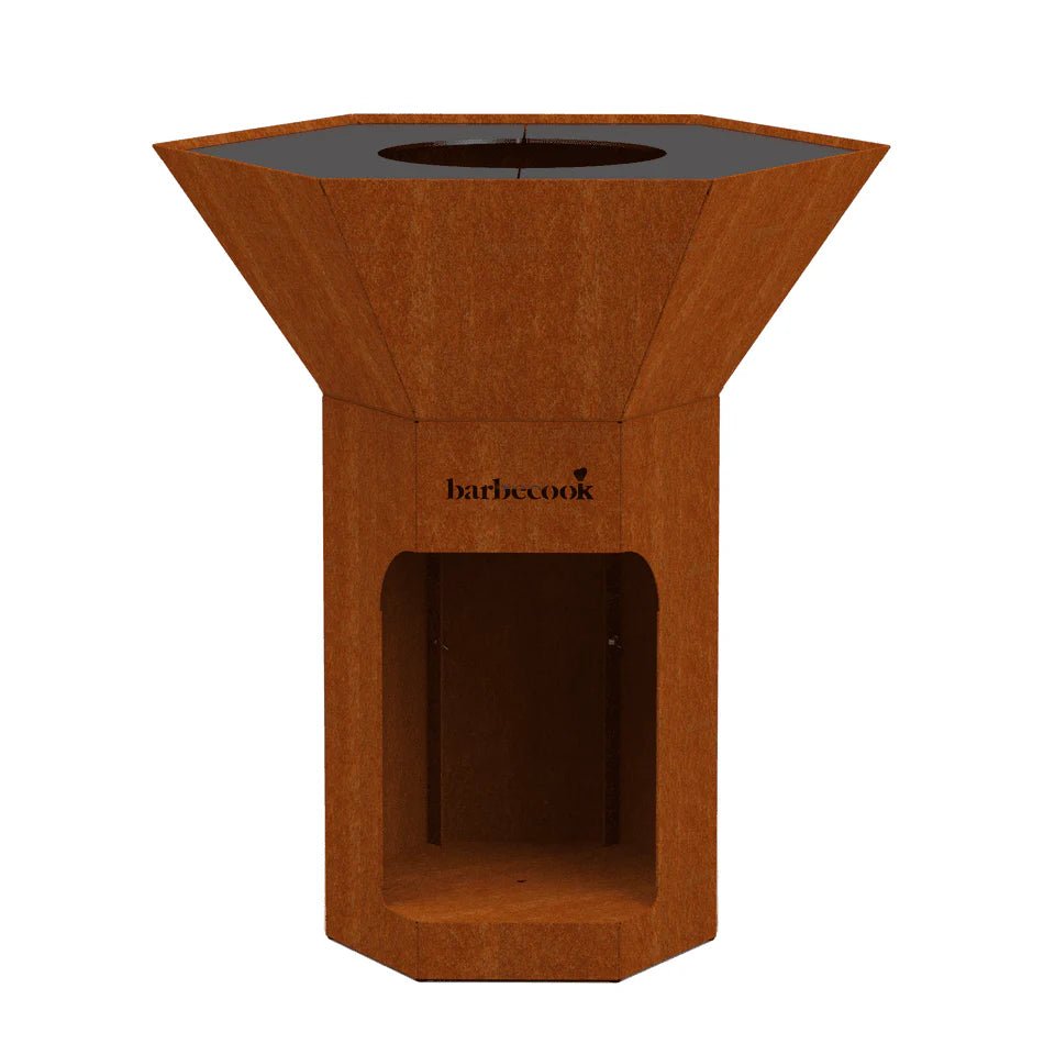 Barbecook Nestor Original Corten Steel Wood Barbecue in Corten Steel