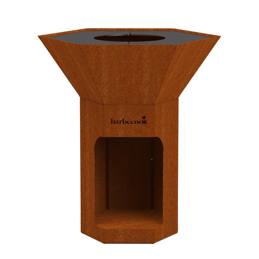 Barbecook Nestor Original Corten Steel Wood Barbecue in Corten Steel