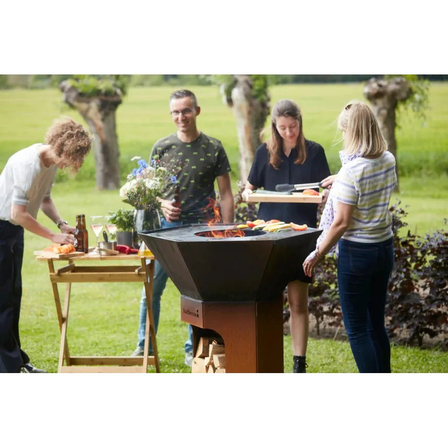 Barbecook Nestor Original Corten Steel Wood Barbecue in Corten Steel
