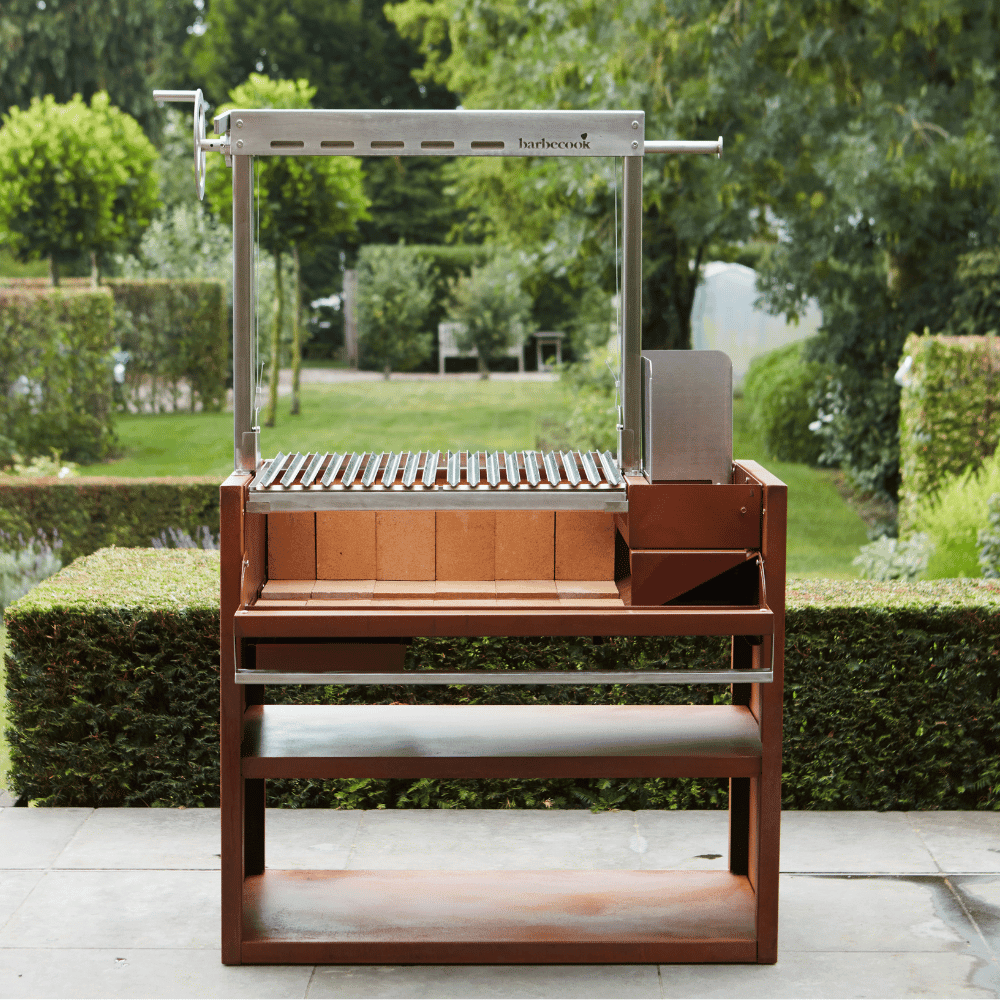 Barbecook Pedro Asado Barbecue – Corten and Stainless Steel in Corten and Stainless Steel