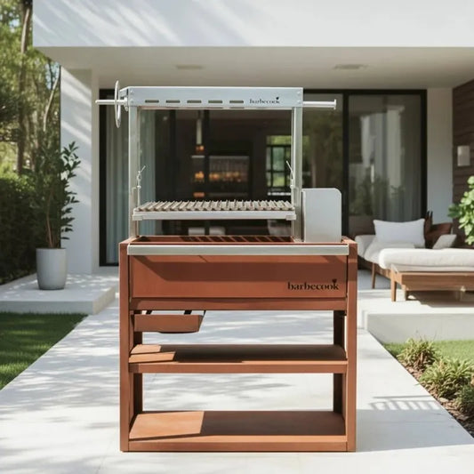 Barbecook Pedro Asado Barbecue – Corten and Stainless Steel in Corten and Stainless Steel