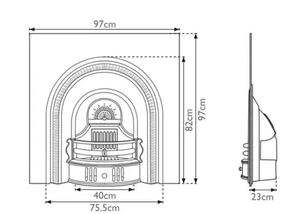 Carron Beckingham Cast Iron Fireplace Insert