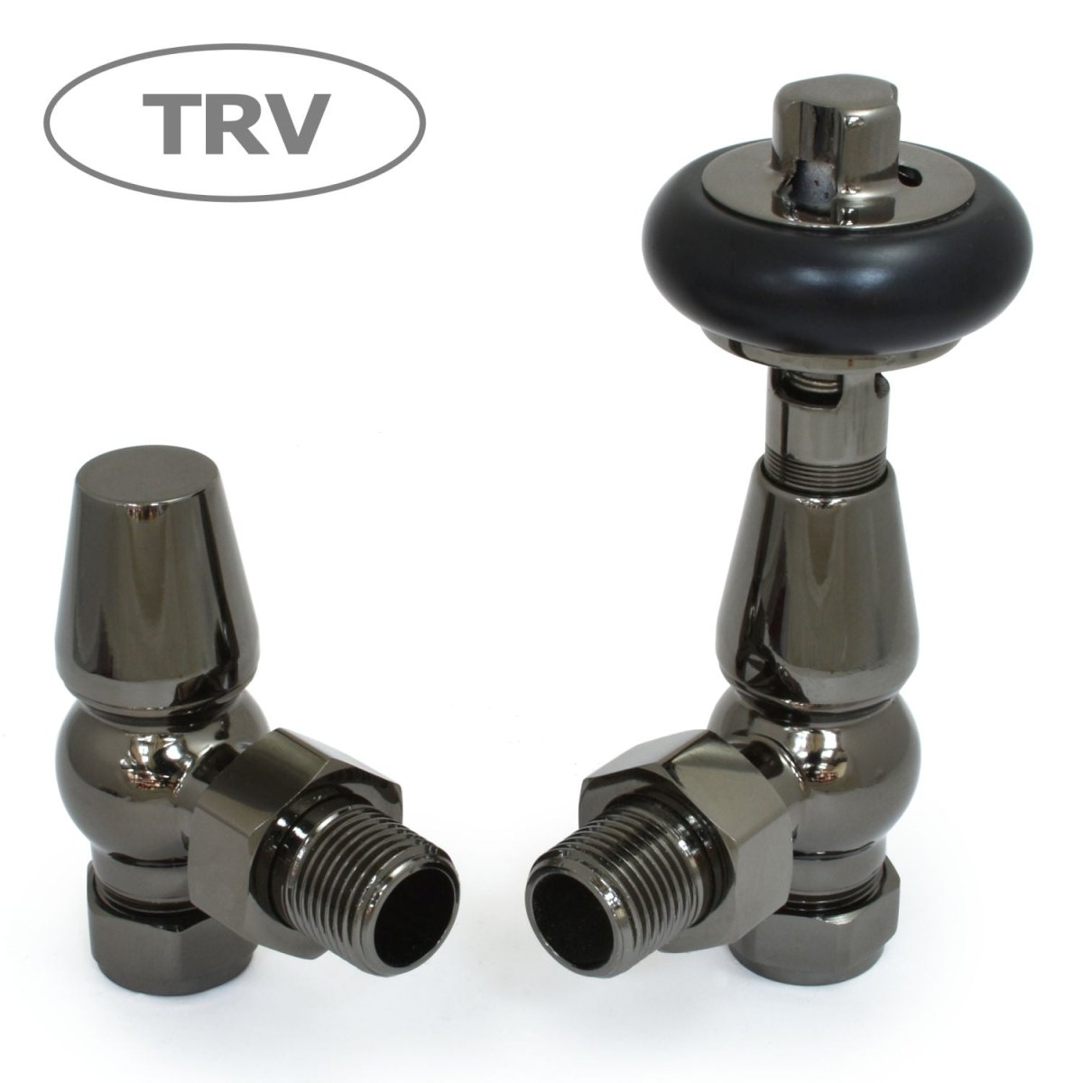 Belgravia TRV and Lockshield Valve Set | 9 colours in Black Nickel