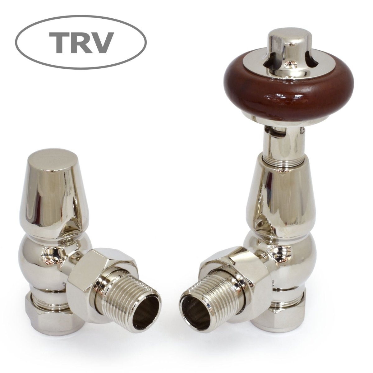 Belgravia TRV and Lockshield Valve Set | 9 colours in Polished Nickel