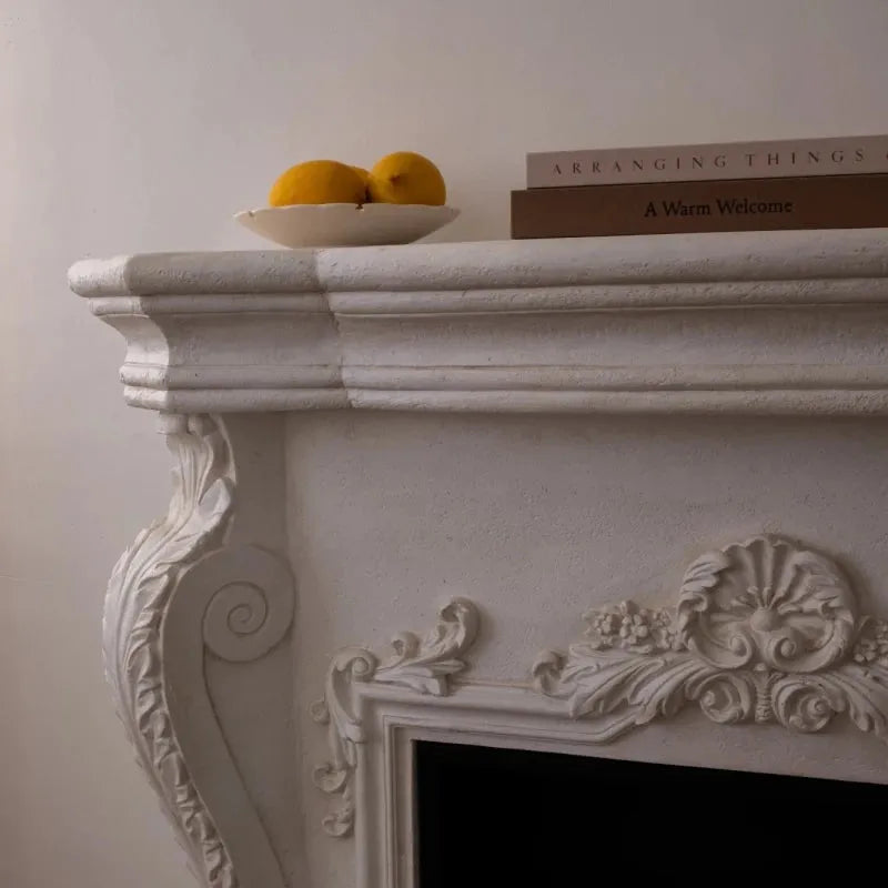 Scandiflames Ymir Freestanding Fireplace Surround with Bioethanol Burner - bioethanol fireplace - Ice Cold Spice | Grey/White