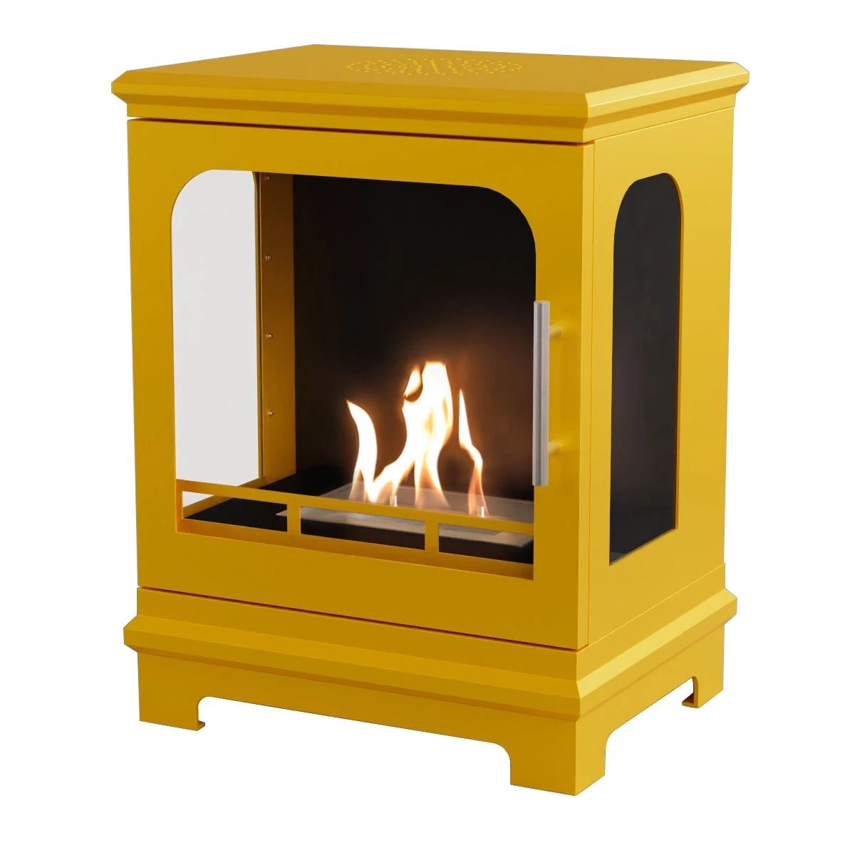 Scandiflames Honolulu Bioethanol Freestanding Fireplace - indoor fireplace - Ice Cold Spice | Yellow