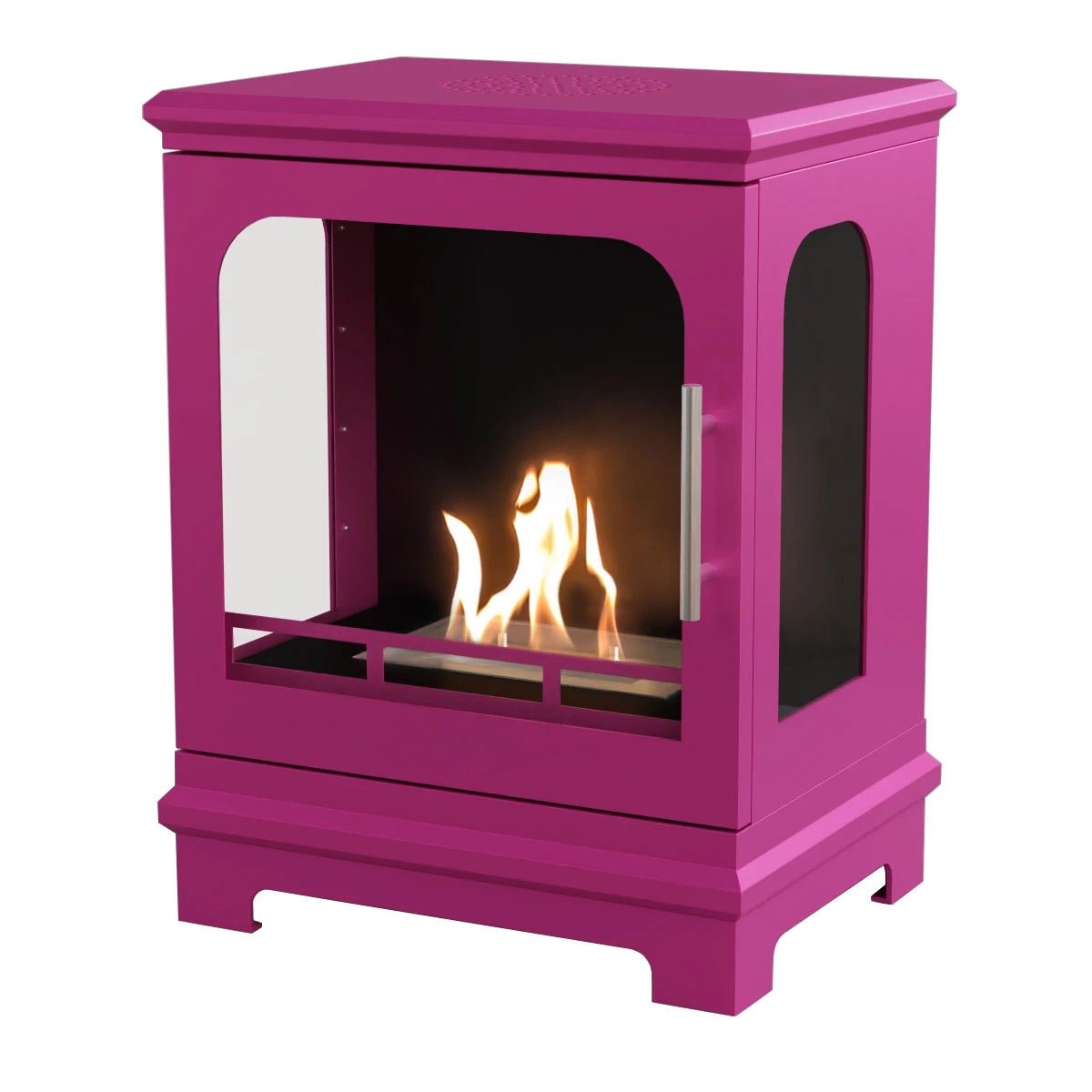 Scandiflames Honolulu Bioethanol Freestanding Fireplace - indoor fireplace - Ice Cold Spice | Hot Pink