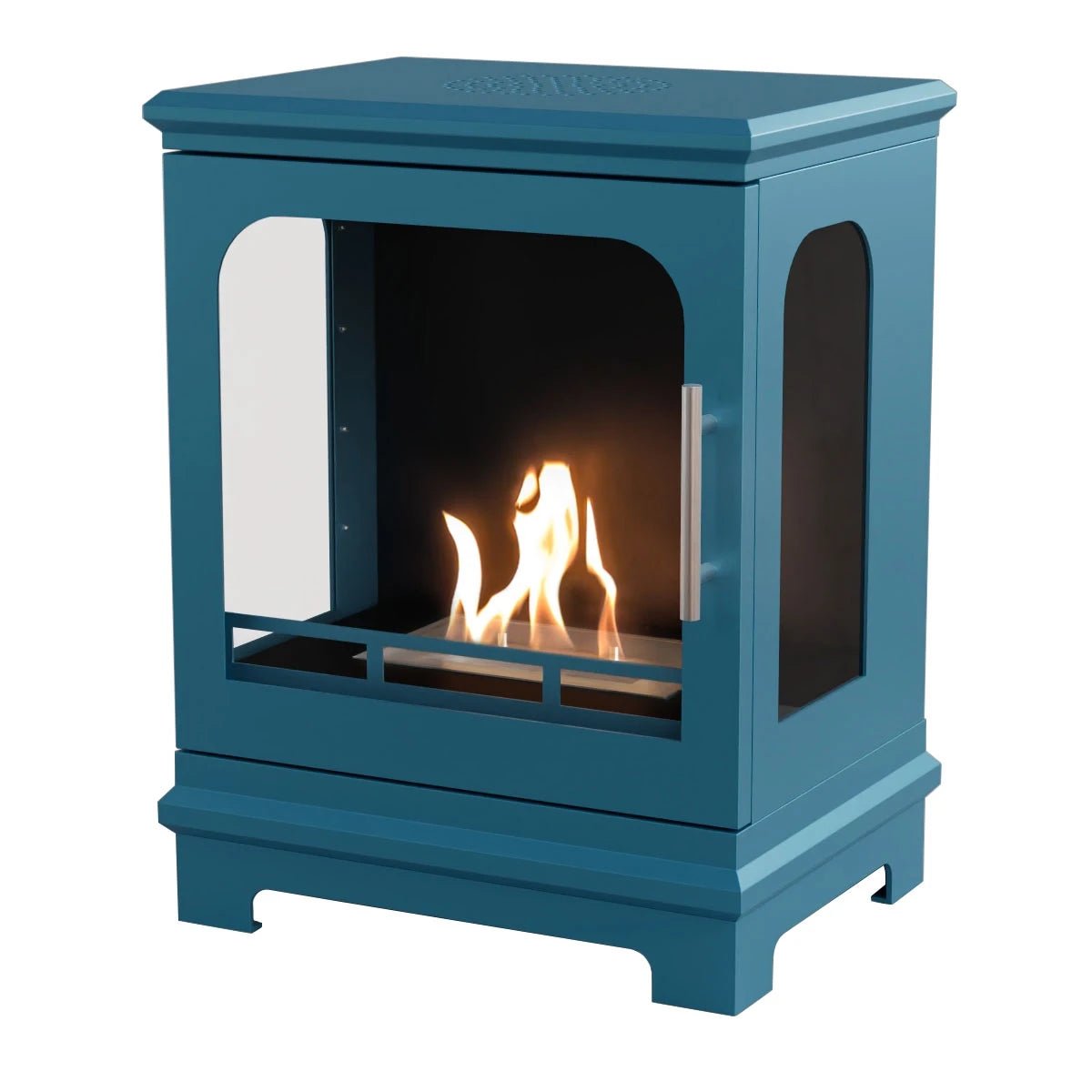 Scandiflames Honolulu Bioethanol Freestanding Fireplace - indoor fireplace - Ice Cold Spice | Blue