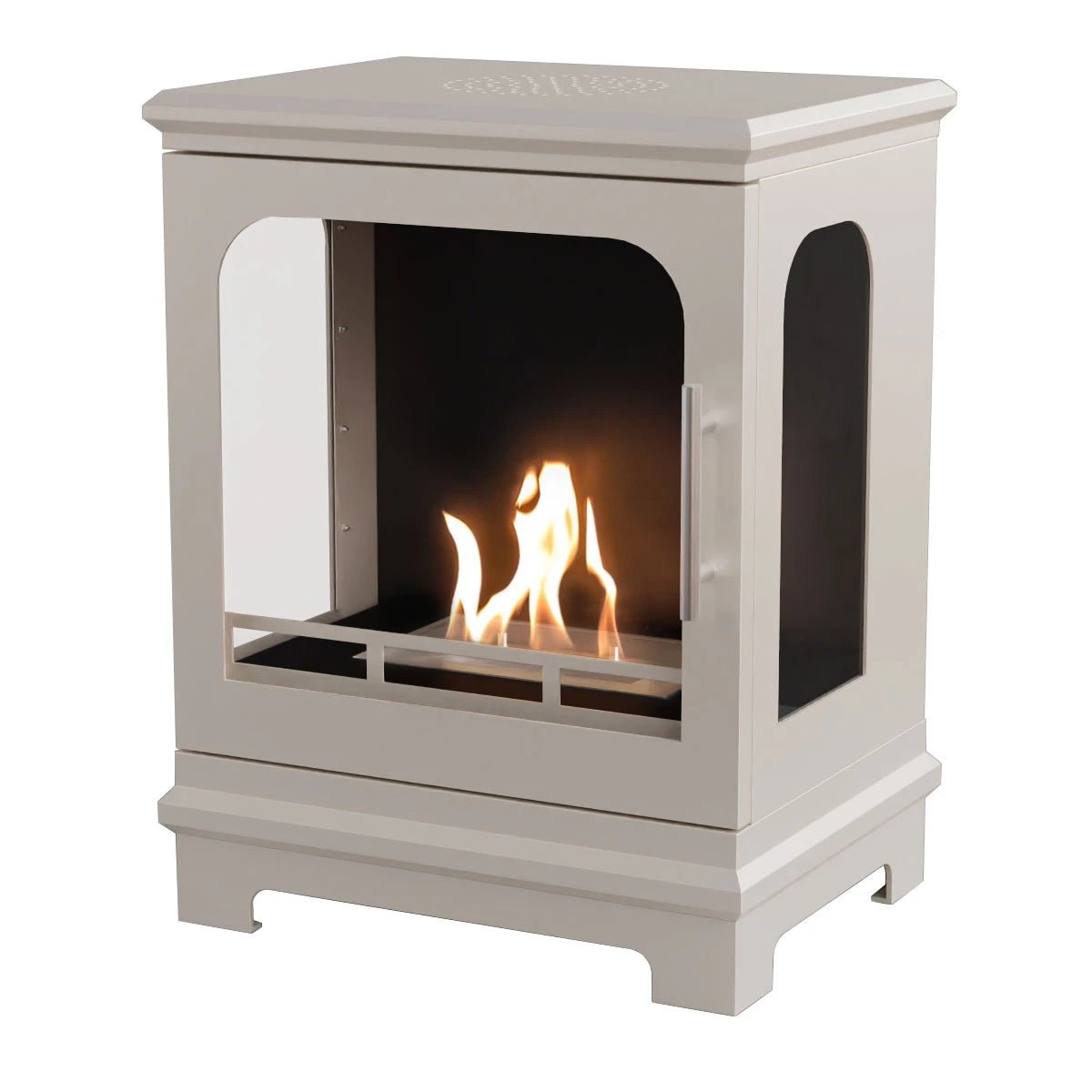 Scandiflames Honolulu Bioethanol Freestanding Fireplace - indoor fireplace - Ice Cold Spice | Oyster White