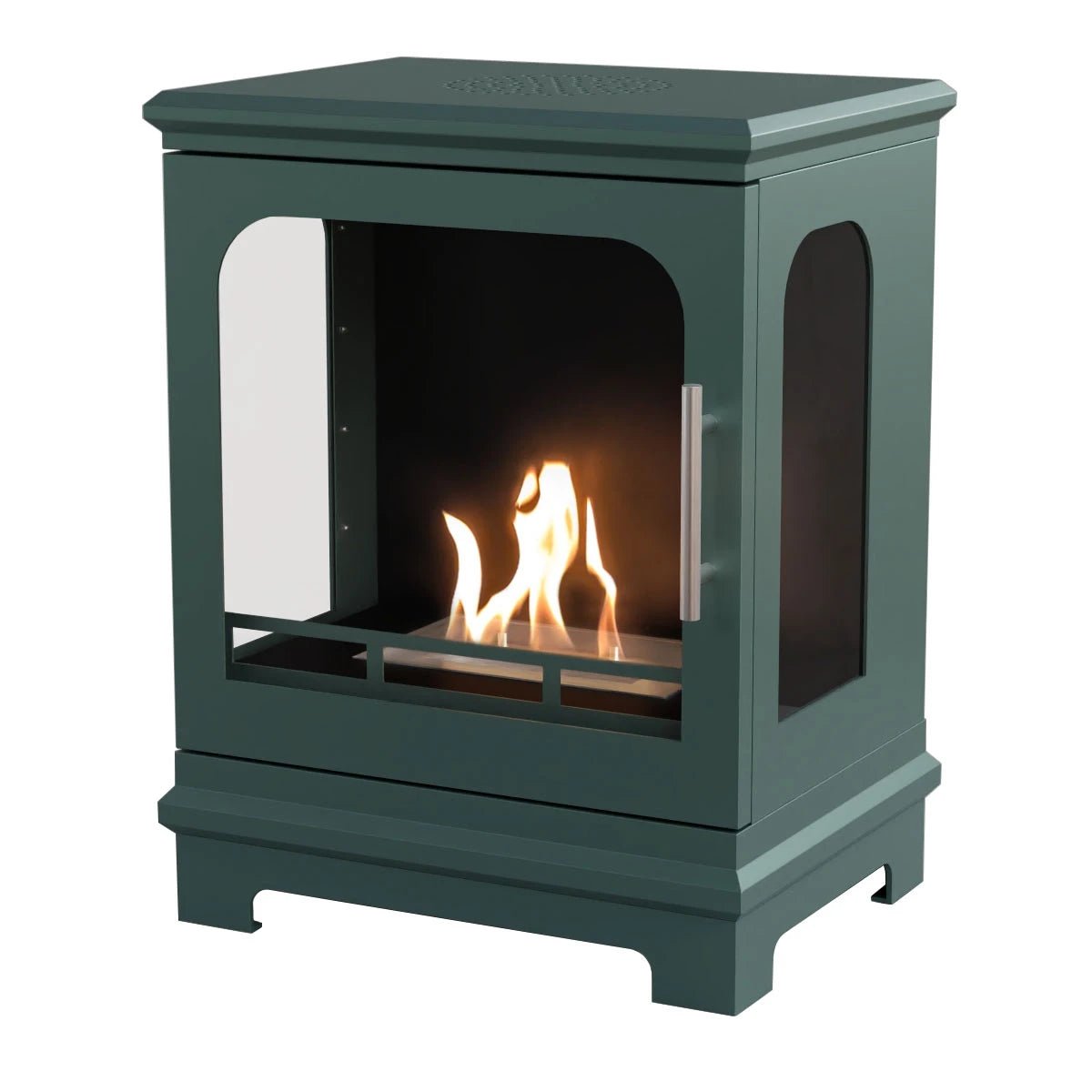 Scandiflames Honolulu Bioethanol Freestanding Fireplace - indoor fireplace - Ice Cold Spice | Black Green