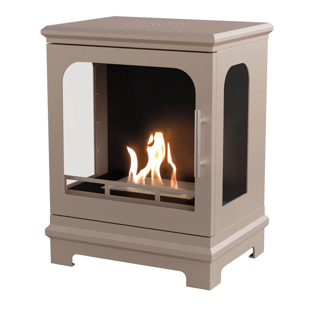Scandiflames Honolulu Bioethanol Freestanding Fireplace - indoor fireplace - Ice Cold Spice | Grey Beige