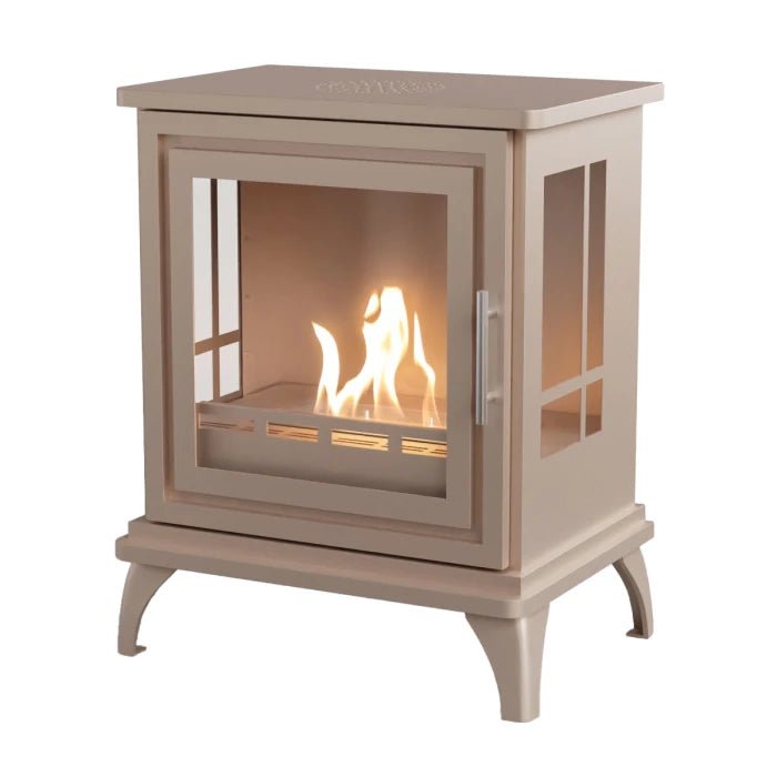 Scandiflames Nashville Bioethanol Freestanding Fireplace - indoor fireplace - Ice Cold Spice | Grey Beige