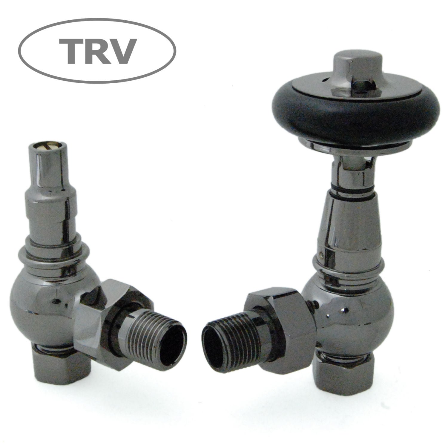 DQ Luxury Stanley TRV Angled Radiator Valves | 6 colours
