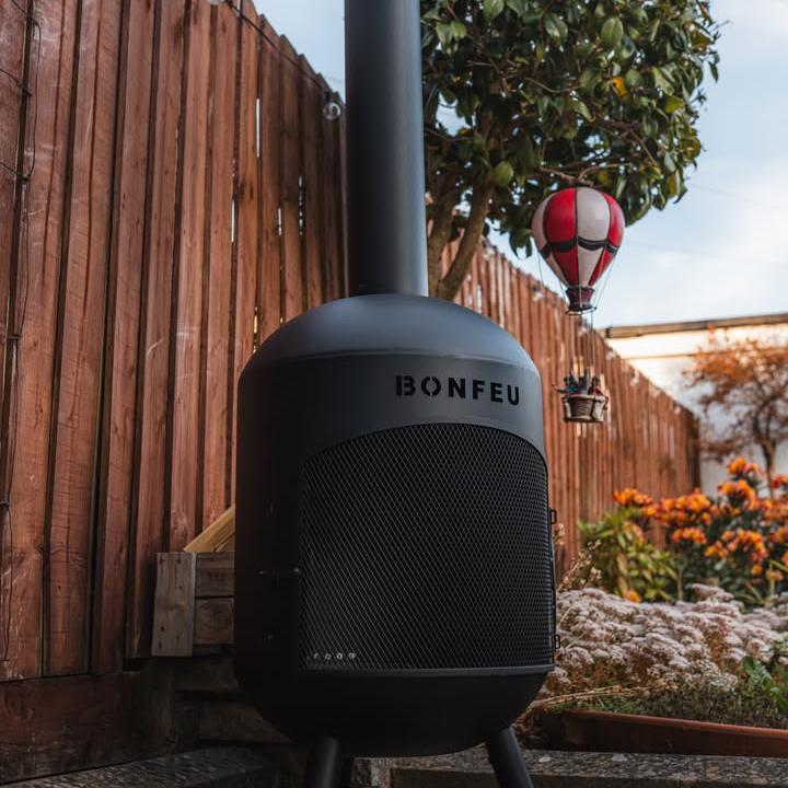 BonFeu BonBono Outdoor Fireplace in Black
