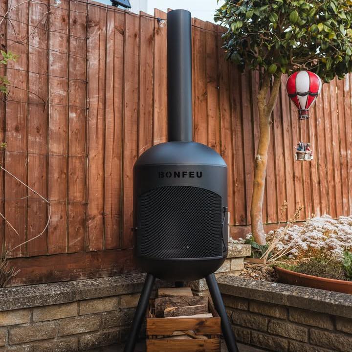 BonFeu BonBono Outdoor Fireplace in Black