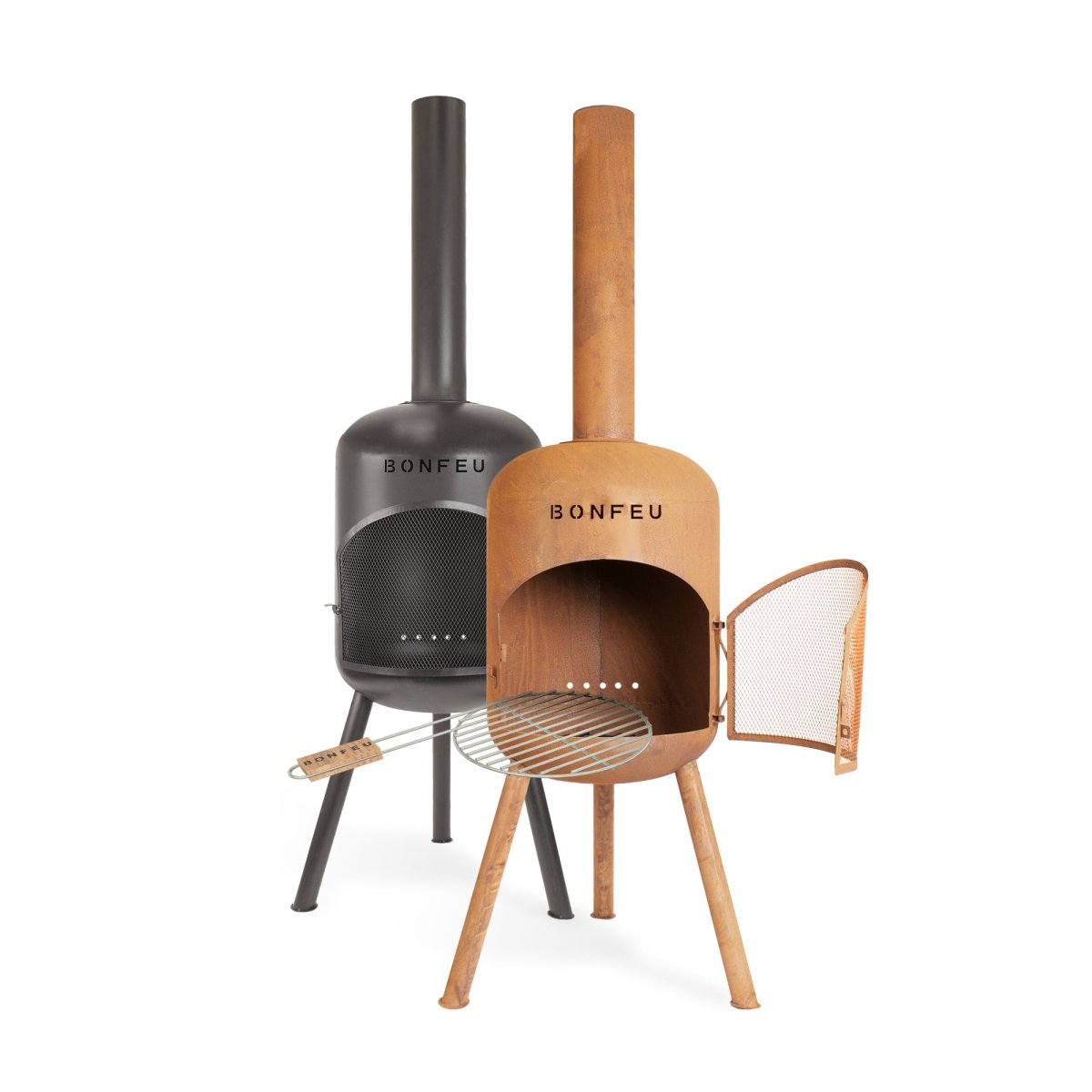 BonFeu BonBono Outdoor Fireplace in Black