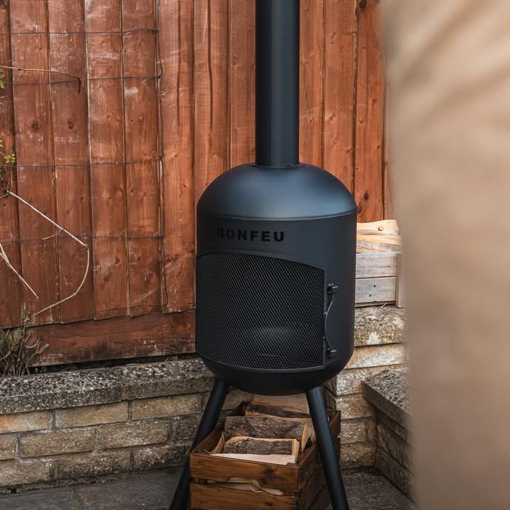 BonFeu BonBono Outdoor Fireplace in Black