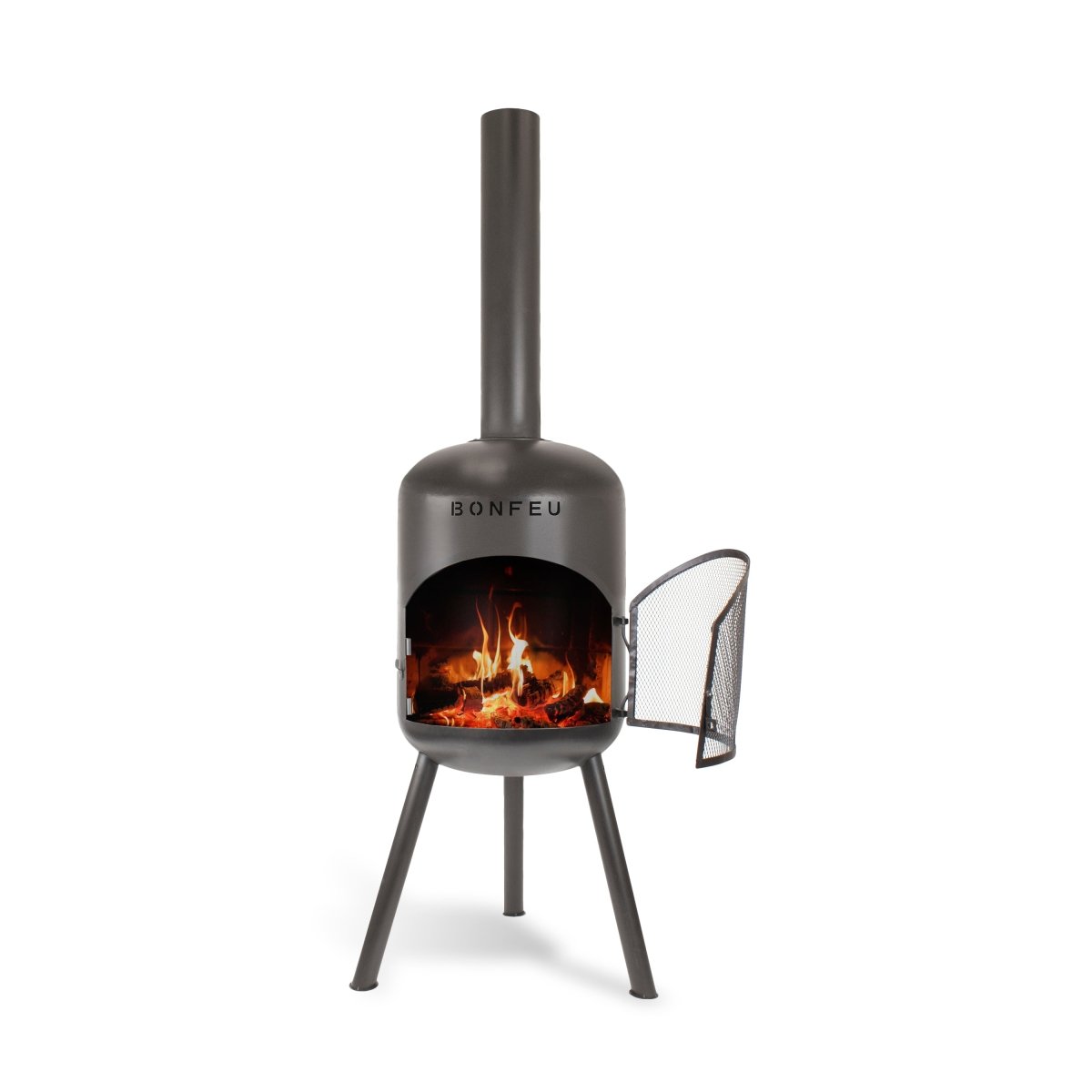 BonFeu BonBono Outdoor Fireplace in Black