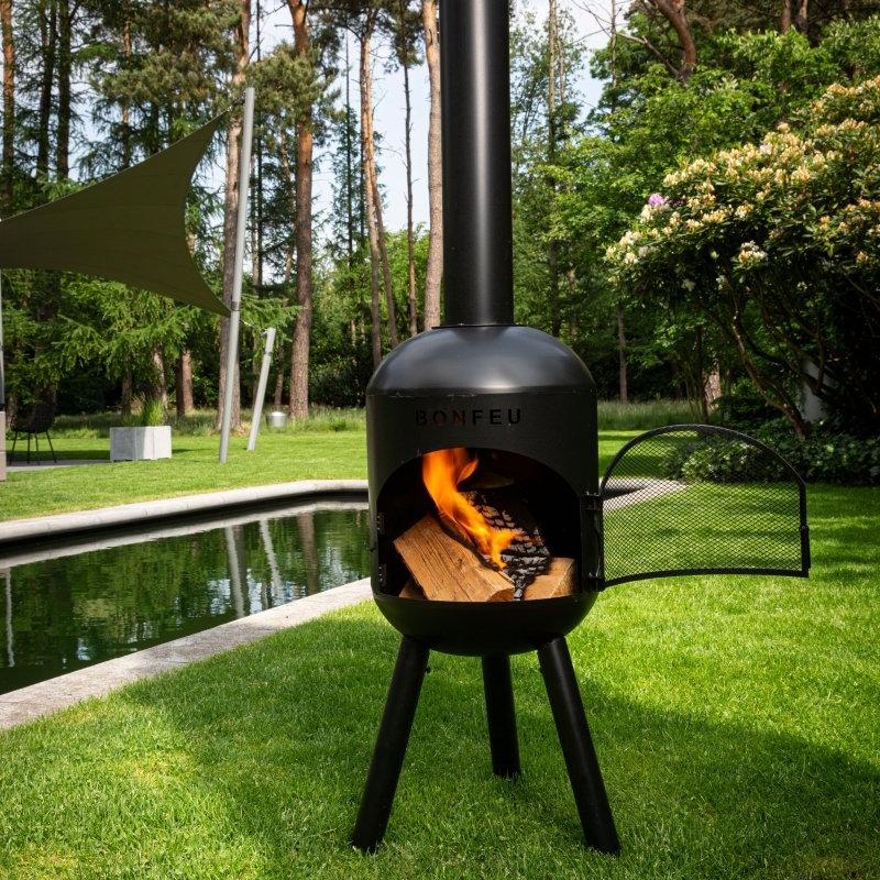 BonFeu BonBono Outdoor Fireplace in Rust
