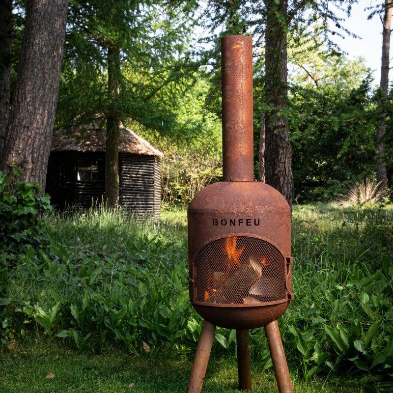 BonFeu BonBono Outdoor Fireplace in Rust