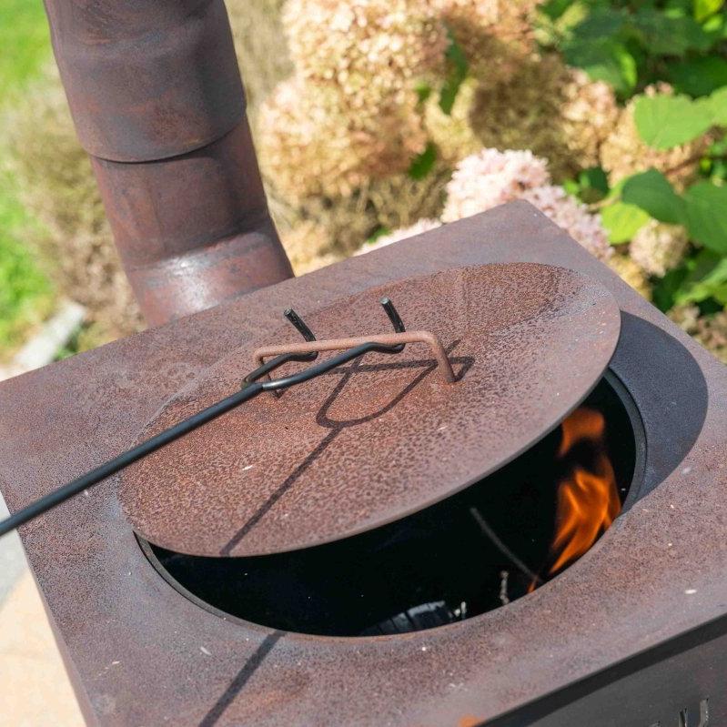 BonFeu BonCarre Outdoor Fireplace in Black