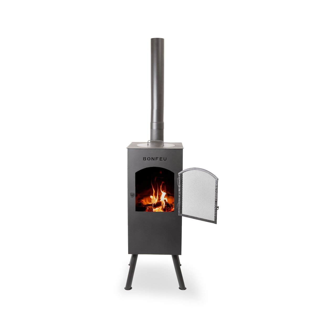 BonFeu BonCarre Outdoor Fireplace in Rust