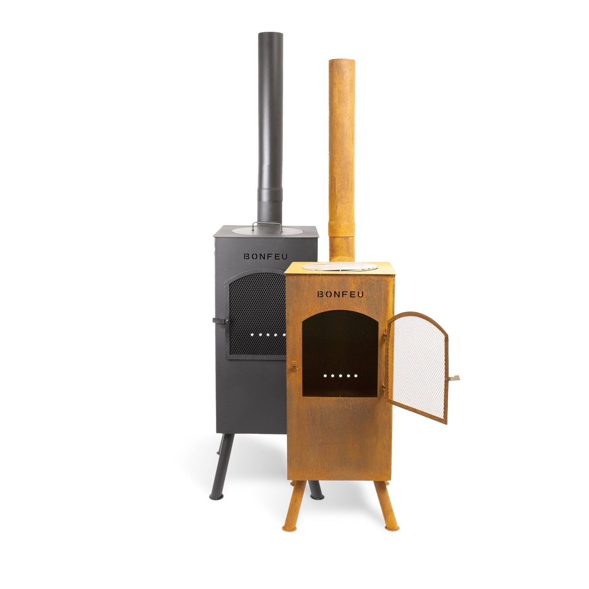 BonFeu BonCarre Outdoor Fireplace in Rust