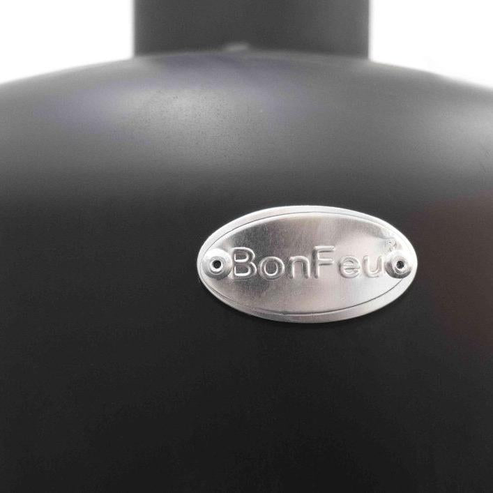 BonFeu BonSelo Black Steel Outdoor Fireplace in Black