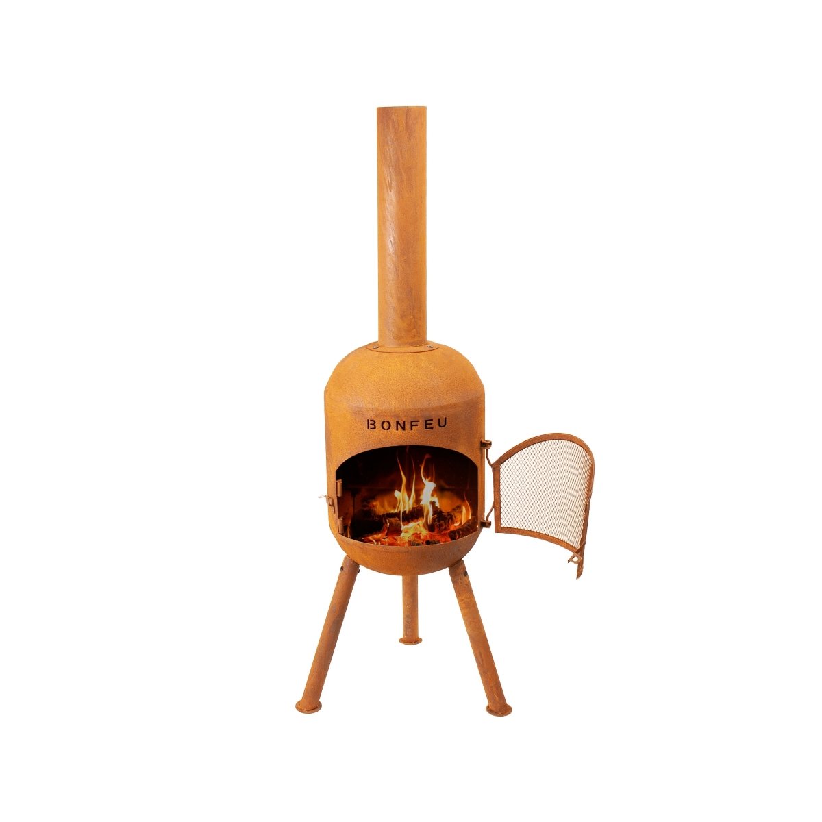 BonFeu BonSolo Outdoor Fireplace in Black
