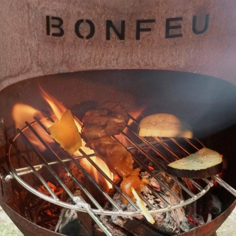 BonFeu BonSolo Outdoor Fireplace in Black